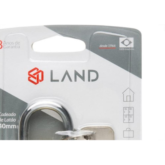 Cadeado Land 40Mm Blister 2511 Cadeado Land 40Mm Blister 2511
