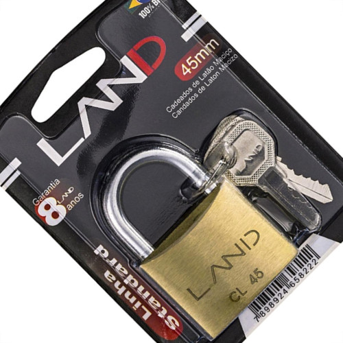 Cadeado Land 45Mm Blister 2544 Cadeado Land 45Mm Blister 2544