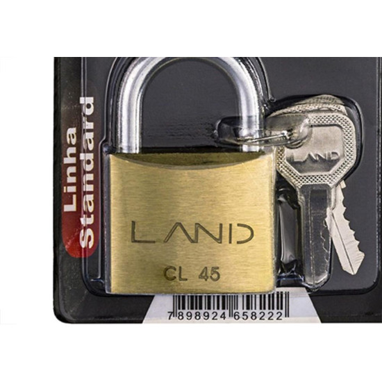 Cadeado Land 45Mm Blister 2544 Cadeado Land 45Mm Blister 2544