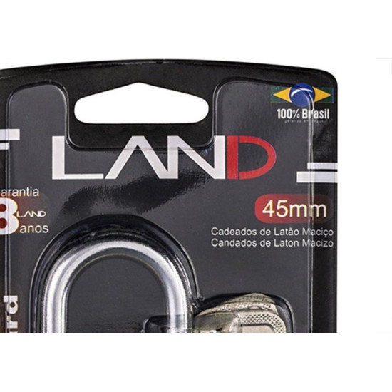 Cadeado Land 45Mm Blister 2544 Cadeado Land 45Mm Blister 2544