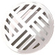 Grelha Ralodengue Redonda Cromada 150Mm 102150 Grelha Ralodengue Redonda Cromada 150Mm 102150