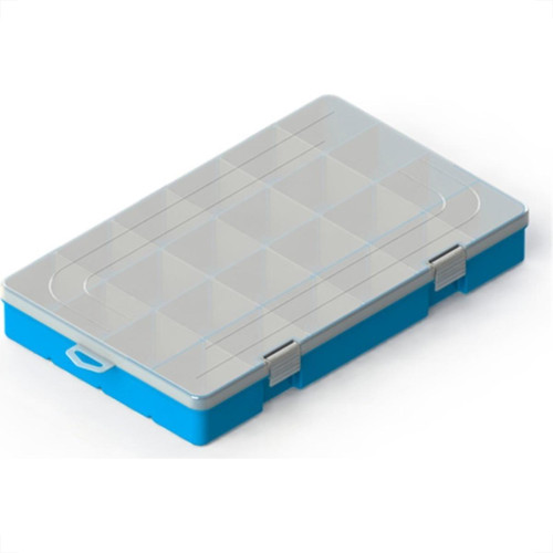 Caixa Organizadora Valeplast Cristal Grande Azul 22X37 65.014 Caixa Organizadora Valeplast Cristal Grande Azul 22X37 65.014