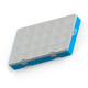 Caixa Organizadora Valeplast Cristal Grande Azul 22X37 65.014 Caixa Organizadora Valeplast Cristal Grande Azul 22X37 65.014