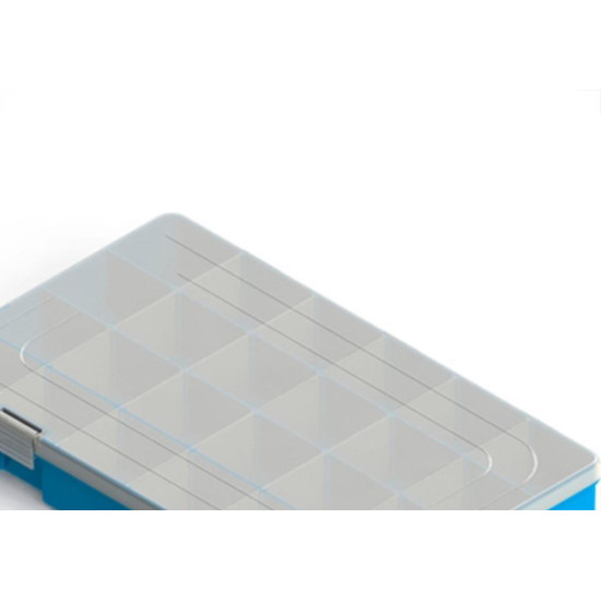 Caixa Organizadora Valeplast Cristal Grande Azul 22X37 65.014 Caixa Organizadora Valeplast Cristal Grande Azul 22X37 65.014
