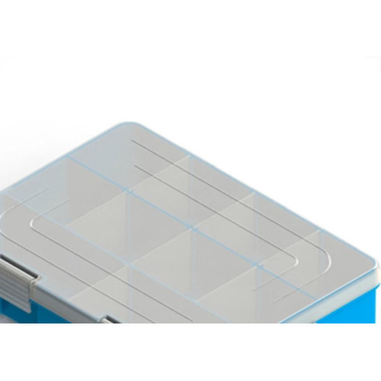 Caixa Organizadora Valeplast Cristal Media Azul 17X24 65017 Caixa Organizadora Valeplast Cristal Media Azul 17X24 65017