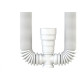 Sifao Pvc Duplo Valeplast Flexivel Branco Com Anel 01.219