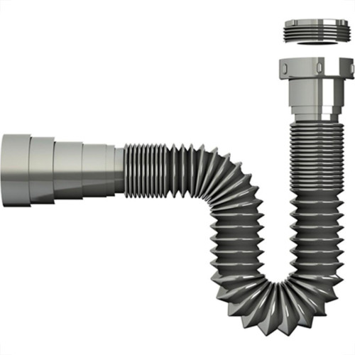 Sifao Pvc Flexivel Valeplast Metalizado Universal Sem Arruela 01.236 Sifao Pvc Flexivel Valeplast Metalizado Universal Sem Arruela 01.236