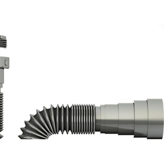 Sifao Pvc Flexivel Valeplast Metalizado Universal Sem Arruela 01.236 Sifao Pvc Flexivel Valeplast Metalizado Universal Sem Arruela 01.236