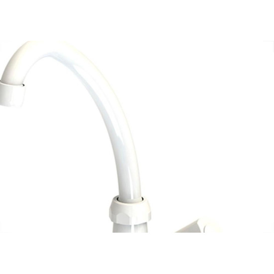 Torneira Abs Bica Movel Mesa Valeplast Branca Veneza 47.002 Torneira Abs Bica Movel Mesa Valeplast Branca Veneza 47.002