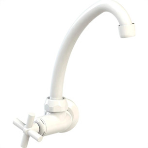 Torneira Abs Bica Movel Parede Valeplast Branco Siena 47.018 Torneira Abs Bica Movel Parede Valeplast Branco Siena 47.018