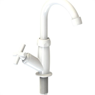 Torneira Abs Bica Movel Lavatorio Valeplast Branca Siena 47.033