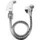 Ducha Higienica Higiban Cromada 1M Com Registro Com Gatilho Branco 303984 Ducha Higienica Higiban Cromada 1M Com Registro Com Gatilho Branco 303984