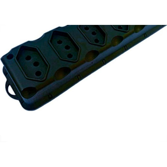 Filtro Linha Asantos Plastico 6 Tomadas Bivolt Com Fusivel 3046 Filtro Linha Asantos Plastico 6 Tomadas Bivolt Com Fusivel 3046