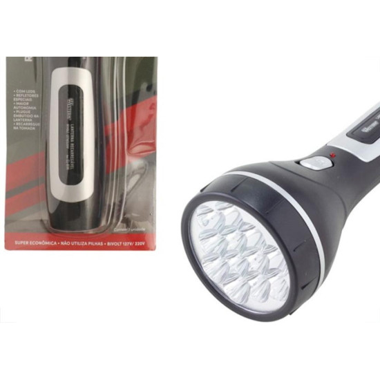 Lanterna Recarregavel Western 12 Led Longa El-81N Lanterna Recarregavel Western 12 Led Longa El-81N