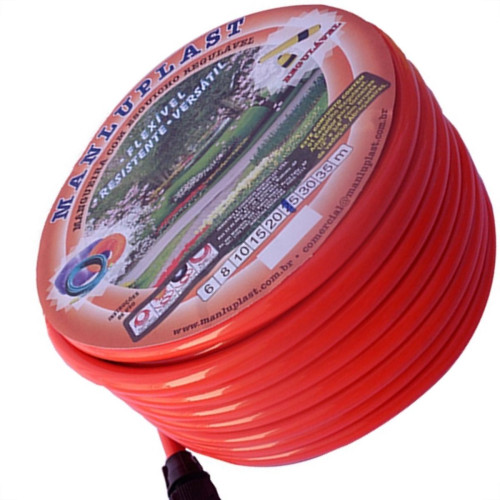 Mangueira Agua Manluplast Lisa Laranja 1/2 X 1,5 25M Cms01215.25 Mangueira Agua Manluplast Lisa Laranja 1/2 X 1,5 25M Cms01215.25