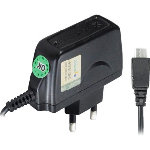 Carregador Com Pino Adaptador Com Cabo V8 Xc-V8-Micro Usb