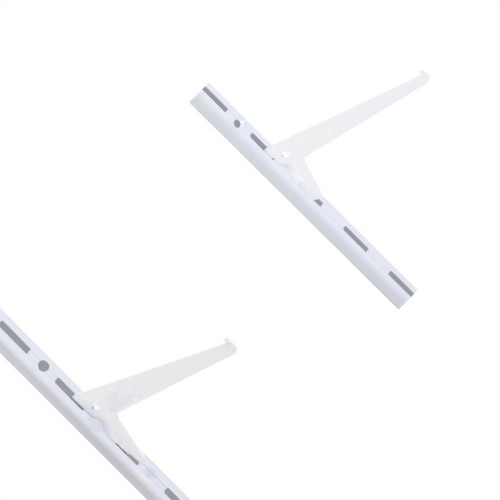 Suporte Prateleira Multivisao Aco Simples Branco 20Cm Trilho Ss-20 Suporte Prateleira Multivisao Aco Simples Branco 20Cm Trilho Ss-20