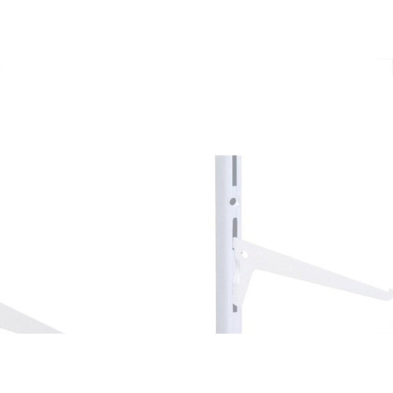 Suporte Prateleira Multivisao Aco Simples Branco 20Cm Trilho Ss-20 Suporte Prateleira Multivisao Aco Simples Branco 20Cm Trilho Ss-20