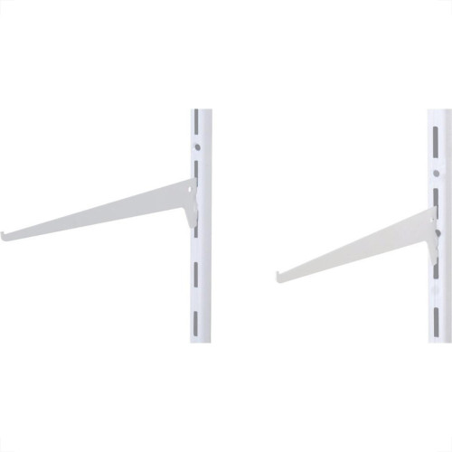 Suporte Prateleira Multivisao Aco Simples Branco 30Cm Trilho Ss-30 Suporte Prateleira Multivisao Aco Simples Branco 30Cm Trilho Ss-30