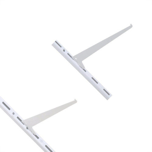Suporte Prateleira Multivisao Aco Simples Branco 30Cm Trilho Ss-30 Suporte Prateleira Multivisao Aco Simples Branco 30Cm Trilho Ss-30