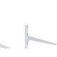 Suporte Prateleira Multivisao Aco Simples Branco 30Cm Trilho Ss-30 Suporte Prateleira Multivisao Aco Simples Branco 30Cm Trilho Ss-30