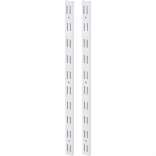Trilho Prateleira Multivisao Aco Duplo Branco 1,0M Td-100 Trilho Prateleira Multivisao Aco Duplo Branco 1,0M Td-100