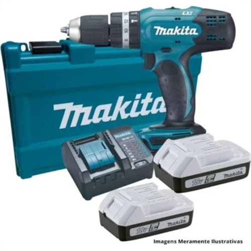 Furadeira/Parafusadeira Makita Impacto 18V Bateria Bivolt Dhp453Y001