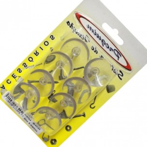 Cartela Ventosa Silicone Preguim 25Mm Com 08 Pecas  7898312039015 . / Kit C/ 10