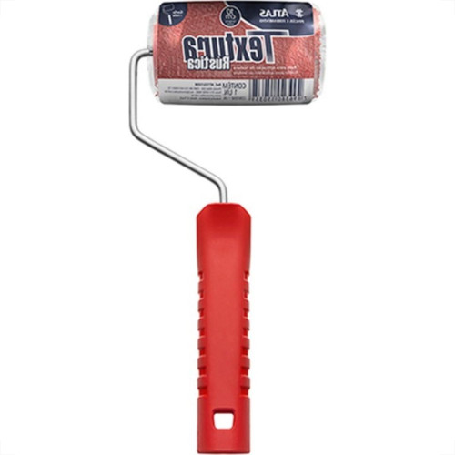 Rolo Textura Rustica Atlas 10Cm Com Cabo At155/10Sr