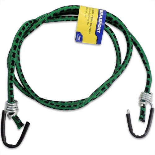 Elastico Para Bagageiro Brasfort 1,00M Garra Metal 7868 - Kit C/10