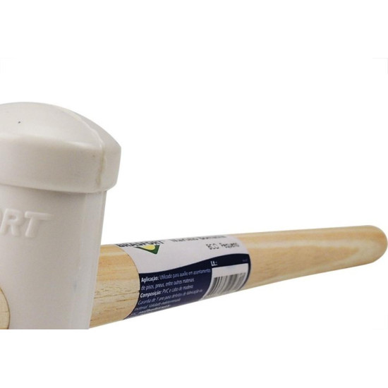 Martelo Azulejista Borracha Brasfort Pequeno Branco 7875 Martelo Azulejista Borracha Brasfort Pequeno Branco 7875