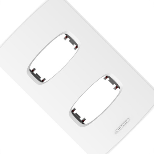 Placa Alumbra Gracia 4X2 Branca (2 Modulos Distanciados) 85301