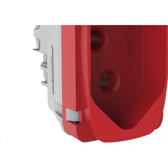 Modulo Tomada Alumbra Gracia 2Polo+Terra 20A Vermelho 85315