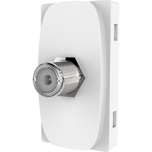 Modulo Alumbra Gracia 1 Tomada Coaxial Branco 85318 Modulo Alumbra Gracia 1 Tomada Coaxial Branco 85318