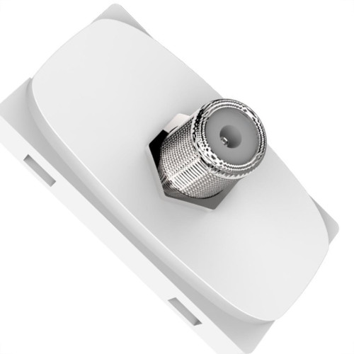Modulo Alumbra Gracia 1 Tomada Coaxial Branco 85318 Modulo Alumbra Gracia 1 Tomada Coaxial Branco 85318
