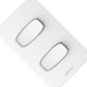 Conjunto Alumbra Gracia 4X2 Branco Com Placa 2 Simples 85324 Conjunto Alumbra Gracia 4X2 Branco Com Placa 2 Simples 85324