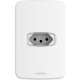 Conjunto Alumbra Gracia 4X2 Branco Com Placa 1 Tomada 20A 85334 Conjunto Alumbra Gracia 4X2 Branco Com Placa 1 Tomada 20A 85334