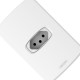 Conjunto Alumbra Gracia 4X2 Branco Com Placa 1 Tomada 20A 85334 Conjunto Alumbra Gracia 4X2 Branco Com Placa 1 Tomada 20A 85334