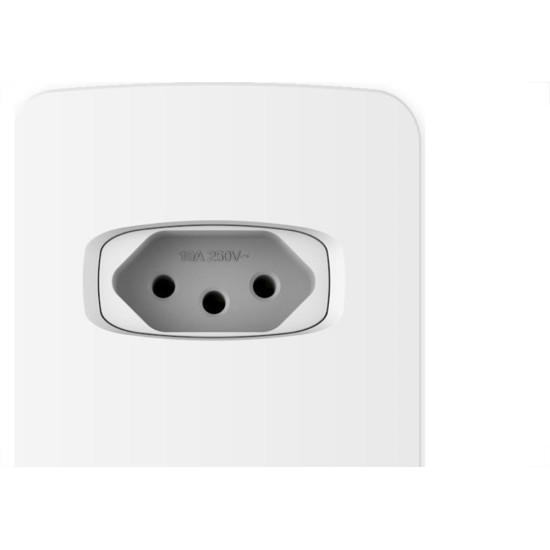 Conjunto Alumbra Gracia 4X2 Branco Com Placa 2 Tomadas 10A 85335