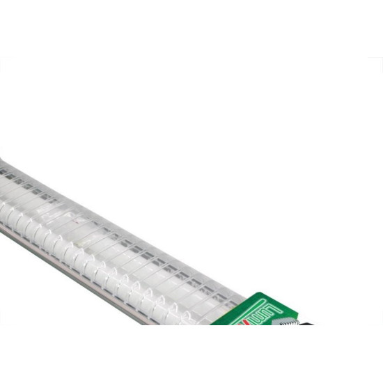 Luminaria Led Aletada Taschibra Tubular 2 X 09,9W Bivolt Branca 69Cm -01 Luminaria Led Aletada Taschibra Tubular 2 X 09,9W Bivolt Branca 69Cm -01