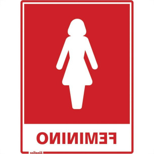 Placa Sinalizacao Poliestireno 15X20 ''sanitario Feminino''  220Ac