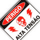 Placa Sinalizacao Poliestireno 15X20 ''Perigo Alta Tensao'' 220Be Placa Sinalizacao Poliestireno 15X20 ''Perigo Alta Tensao'' 220Be