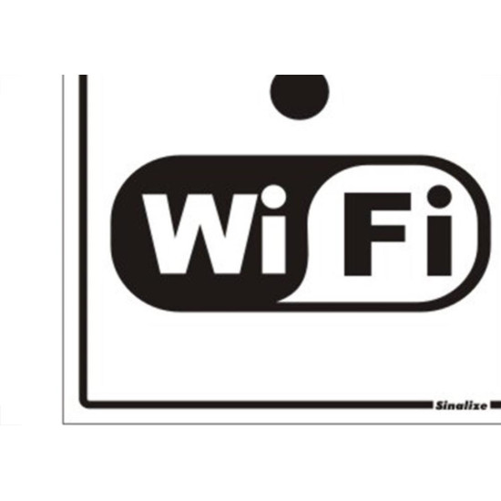 Placa Sinalizacao Poliestireno 15X20 ''Internet Wifi'' 220Br Placa Sinalizacao Poliestireno 15X20 ''Internet Wifi'' 220Br