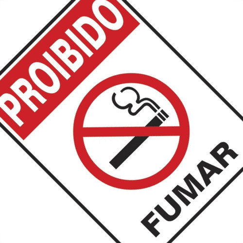 Placa Sinalizacao Poliestireno 15X20 ''proibido Fumar'' 220Ab Placa Sinalizacao Poliestireno 15X20 ''proibido Fumar'' 220Ab