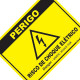 Placa Sinalizacao Poliestireno 15X20 ''Perigo Risco De Choque Eletrico'' 220By Placa Sinalizacao Poliestireno 15X20 ''Perigo Risco De Choque Eletrico'' 220By