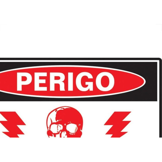 Placa Sinalizacao Poliestireno 20X30 ''Perigo Alta Tensao'' 250Ao Placa Sinalizacao Poliestireno 20X30 ''Perigo Alta Tensao'' 250Ao