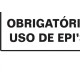 Placa Sinalizacao Poliestireno 20X30 ''Atencao Obrigatorio O Uso De Epis'' 250Bt Placa Sinalizacao Poliestireno 20X30 ''Atencao Obrigatorio O Uso De Epis'' 250Bt