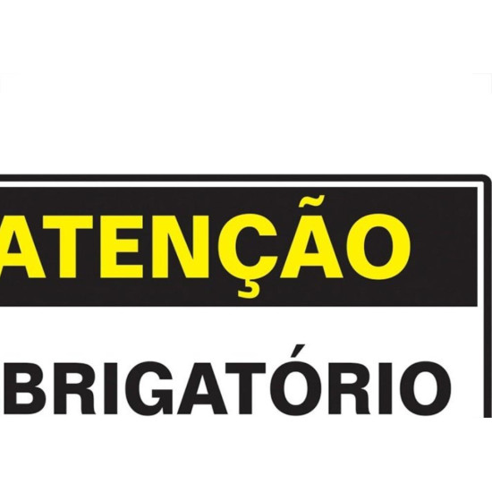 Placa Sinalizacao Poliestireno 20X30 ''Atencao Obrigatorio O Uso De Epis'' 250Bt Placa Sinalizacao Poliestireno 20X30 ''Atencao Obrigatorio O Uso De Epis'' 250Bt