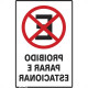Placa Sinalizacao Poliestireno 20X30 ''Proibido Parar/Estacionar''  250Ce