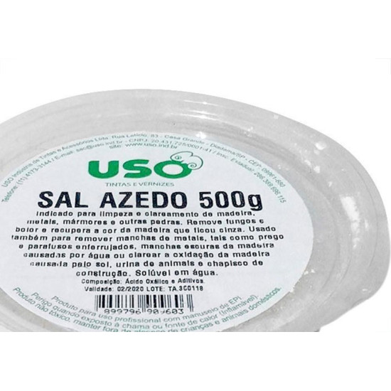 Sal Azedo Uso 500G Pote 0976-5 - Kit C/6 Sal Azedo Uso 500G Pote 0976-5 - Kit C/6